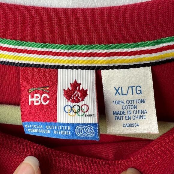 HBC 2006 Canada Olympics Team Long Sleeve Shirt size XL - Picture 5 of 9
